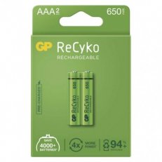 GP nabíjecí baterie ReCyko 650 AAA (HR03) 2PP /1032122060/ B2116