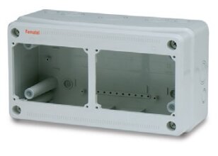 Skříň 3973 AcquaCOMBI IP65 2 otvory bez modulů 175x330x135mm FAMATEL