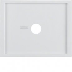 Centrální díl pro pneumatické tlačítko s čočkou, K.1, bílá, lesk BERKER 12367009