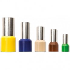 Lisovací dutinky s izolací, 1 mm2 8mm  ž