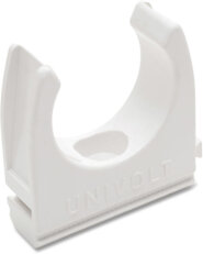 Příchytka-klip CL DN32 PVC WH UNIVOLT 082221