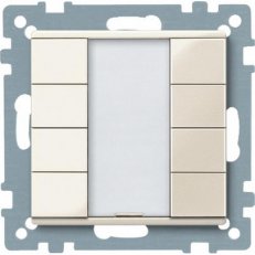 KNX tlač. panel 4-násobný plus, White, System M SCHNEIDER MTN617444