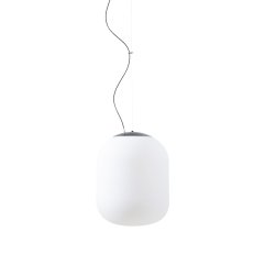 Závěsné svítidlo TANIA L1 HP 52W IP40 3K ON/OFF SKLO OPAL černá OSMONT TAN62344