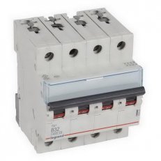 TX3 JISTIČ, 4 PÓLOVÝ, CHAR. B, 32A 6000A LEGRAND 403420