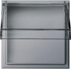 Rámeček adaptéru transparentní ZV TX_44 (IP44) F hliník GIRA 040965