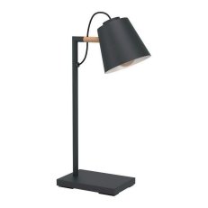 Stolní svítidlo LACEY 1xE14 černá/dřevo 40W IP20 EGLO 43613