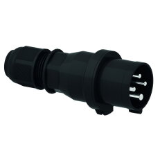 Vidlice 16A 4p 400V IP44 6h Quick-Connect (černá) BALS 210916