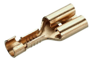 Neizolovaný mosazný konektor 0,5-1/6,3x0,8 mm (100 ks) CIMCO 181200