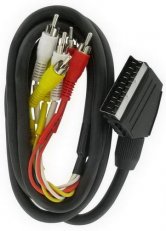 Scart kabel 1 SCART / 6 TULP, 1,5 m