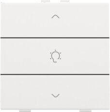 NHC 3násobný ovladač 1x stmívání -WHITE COATED NIKO 154-51043