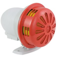 Siréna motorová SUPERCELERE BA 12 V, DC, IP43, 113 dB, M12, světle šedá, 1 tón