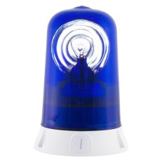 Maják rotační ROTALLARM S 24V, ACDC, IP65, modrá, světle šedá, halogen 63066