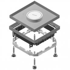 Víko podlahové krabice, protahovací, pro NEO box, IP53,267x267, nerez 304, I4