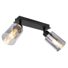 Nástěnné svítidlo HADERA černá 2xE27, max. 15W 230V GLOBO 15465-2
