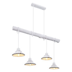 Závěsné svítidlo JOWITA bílá 4xE27, max. 40W 230V GLOBO 54050-4H