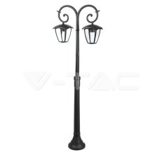 Pole Lamp 2XE27 1410mm IP44 Black,  VT-7
