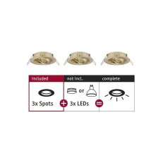 Choose RL Set of 3 spots swivelling Max