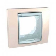 Unica Krycí rámeček IP44 univerzální, Marfil SCHNEIDER MGU61.002.25