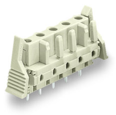 Pružinová svorkovnice THT rovná 7,5 mm šedá 10pól. WAGO 722-740/039-000