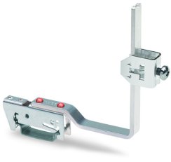 Držák přípojnice, pro přípojnice Cu 10x3 mm, Flexibilní, stříbrná