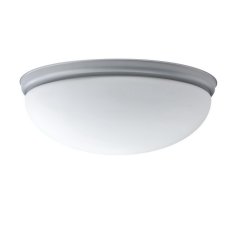 Přisazené svítidlo se skleněným stínidlem OSMONT ALMA D2 2x7W IP41 E27 stříbro