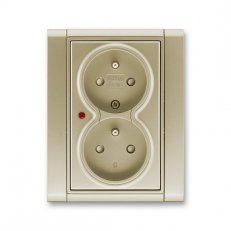 ABB 5592F-C02359 33 Zásuvka dvojnásobná, s ochranou před přepětím