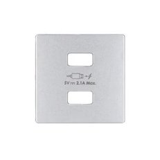kryt pro nabíječku USB hliník KONTAKT SIMON 8221096-093