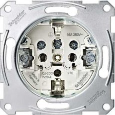 Merten strojek zásuvky 250V /16A SCHUKO šroubové svorky SCHNEIDER MTN2400-0000