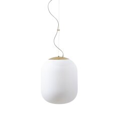 Závěsné LED svítidlo se skleněným stínidlem TANIA L2 HP 59W IP40 DALI 4K mosaz