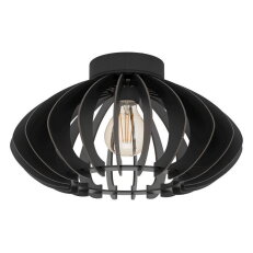 Stropní svítidlo COSSANO 3 E27 d380 černá/dřevo 1X40W IP20 EGLO 900999