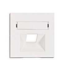 Kryt datové zásuvky 1x RJ45 UAE SFB, popisové pole, bílý SCHRACK EV104314--