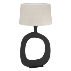 Stolní svítidlo DIEZMA H-880 černá/přírodní plátno 60W EGLO 390424