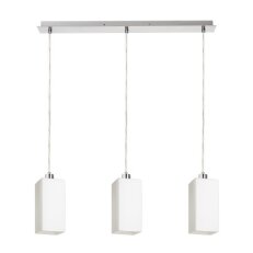 LIZ III 60 závěsná opálové sklo/matný nikl 230V E27 3x11W RENDL R14023
