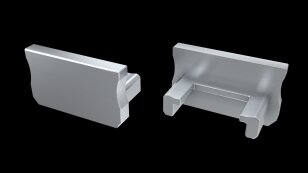 Koncovka profilu EC-PROFIL A GRAY (12-0014-01) GREENLUX GXLP1404