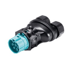 Zásuvkový konektor  s dvojitým vývodem RST20I7S B1 ZRX    TB04 96.071.4253.6