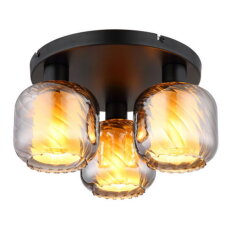 Stropní svítidlo XIA černá matná 3x25W E27 IP20 GLOBO 15754-3D