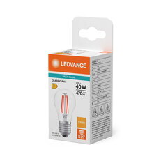 Světelný zdroj LED CLASSIC P V 4W 827 Clear E27 LEDVANCE 4099854482441