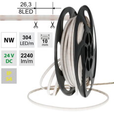 LED pásek SOB NW, 304LED/m, 19W/m, DC 24