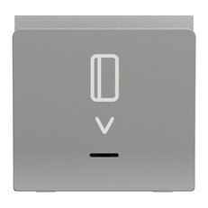 Spínač NOVÁ UNICA pro hotelové karty, 2M, Aluminium SCHNEIDER NU328330