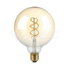 LED Bulb 5W Filament E27 G125 Amber Glass Dimmable 1800K VT-2085D, SKU217415