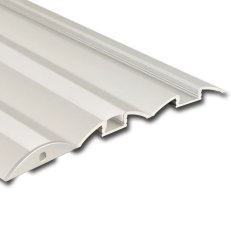 Nášlapný hliníkový profil BH, 52x8 mm, mléčný difuzor, komplet, 2 m