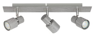 Merkur GU10 3x 50W IP20 stříbrný dub RABALUX 6127