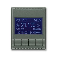 Termostat pokojový univerzální 3292E-A10301 34 antracitová Time ABB
