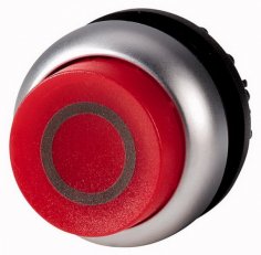 Eaton M22-DRLH-R-X0 Prosvětlená ovládací hlavice, zvýšené, aretace, O červená