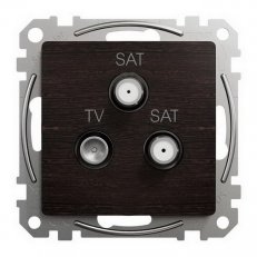 Sedna D/E TV-SAT-SAT zásuvka koncová 4dB, Wenge SCHNEIDER SDD181481S