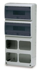Skříň 3979 AcquaCOMBI IP65 6 otvorů 32 modulů 685x330x155mm FAMATEL