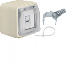 Zásuvka, datová, RJ 45, FTP, Cat.6e, IP55, W.1, bílá, mat BERKER 14093502