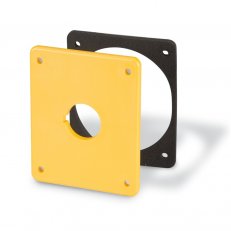 SCAME Žlutá záslepka otvoru 70x87 mm s jedním otvorem pro jednotky TOP22