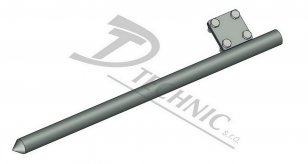 ZT 15 se svorkou Zemnící tyč se svorkou - 1500 mm DT TECHNIC 104070
