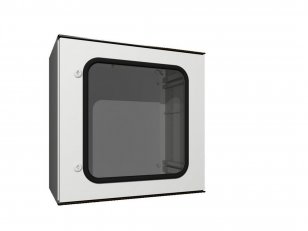 KS Skříň plast. 500x500x300mm, RAL7035